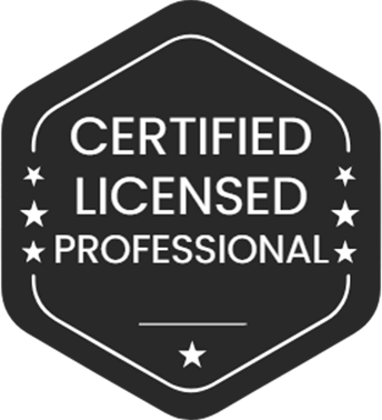 certified licensed badge